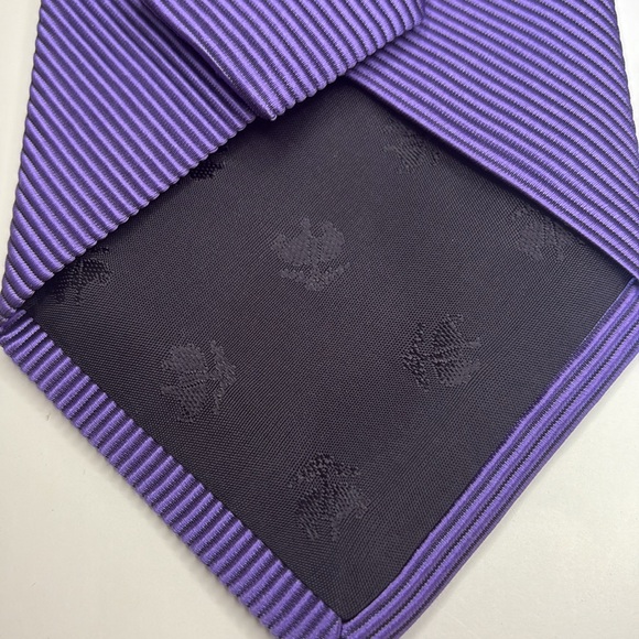 Brooks Brothers Makers Lavender & Purple Striped Tie - Picture 4 of 6